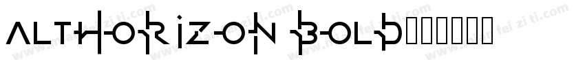 AltHorizon Bold字体转换